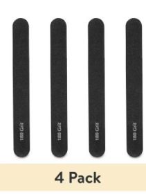 (4 pack) Equate Dual-Grit Nail Filing Salon Emery Boards, Heavy-Duty 100/180, Black, 2 Count