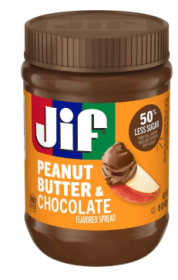 Jif Peanut Butter & Chocolate Flavored Spread, 15 Oz. Jar