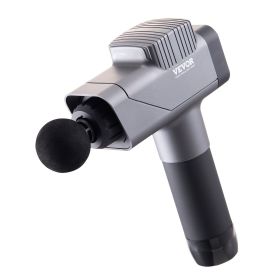 VEVOR Massage Gun Deep Tissue, Percussion Muscle Massager for Athletes - with 8 Speed Levels & 6 Massage Heads, 16V 2500mAh Batteries, Handheld Massag