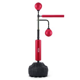 VEVOR Boxing Speed Trainer, Punching Bag with Stand, Reflex Boxing Bag for Teens & Adults, Height Adjustable Free Standing Strike Bag Set with Gloves,