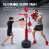 VEVOR Boxing Speed Trainer, Punching Bag with Stand, Reflex Boxing Bag for Teens & Adults, Height Adjustable Free Standing Strike Bag Set with Gloves,