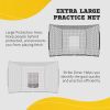 Soozier Baseball Net with Strike Zone, Tee, Caddy and Carry Bag for Pitching and Hitting, Portable Softball and Baseball Training Equipment