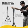 Soozier Baseball Net with Strike Zone, Tee, Caddy and Carry Bag for Pitching and Hitting, Portable Softball and Baseball Training Equipment