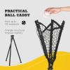 Soozier Baseball Net with Strike Zone, Tee, Caddy and Carry Bag for Pitching and Hitting, Portable Softball and Baseball Training Equipment