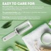 White Double Sided Callus Remover for Feet. Stainless Steel Foot File. Professional Pedicure Foot File Callus Remover with Ergonomic Handle