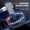 VEVOR Massage Gun Deep Tissue, Percussion Muscle Massager for Athletes - with 8 Speed Levels & 6 Massage Heads, 16V 2500mAh Batteries, Handheld Massag