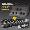 90LB 4-in-1 Adjustable Dumbbell Set – Converts to Barbell, Kettlebell & Push-Up Stands w/ Interchangeable Plates & Non-Slip Grips