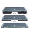 Adjustable Aerobic Step Workout Step with 4 Risers Fitness & Exercise Platform Trainer Gray